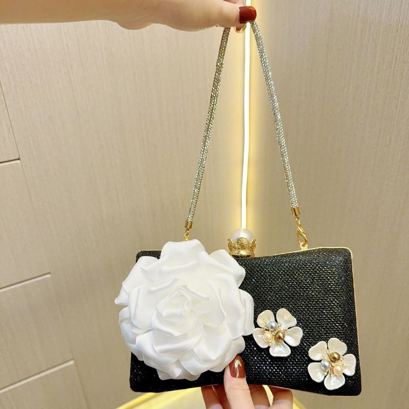 Abendtaschen für Damen, Handtasche, zarte Perlenblumentasche, Umhängetasche, Abendessentasche, Nischen-Tragetasche, Clutch, Bankett-Kleidertasche_voghion.com