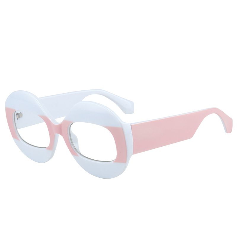 Nuevas gafas con el mismo estilo de lujo nicho, estilo hip-hop, personalizadas, para fiestas, antiazul, planas, con espejo y luz._voghion.com