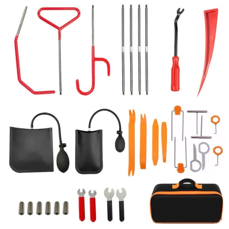 Emergency 25-piece Triangle Wrench Steel Key Airbag Handle Car Com Plate Hook Tool Warping Distance Stainless Long Yellow Wedge_voghion.com