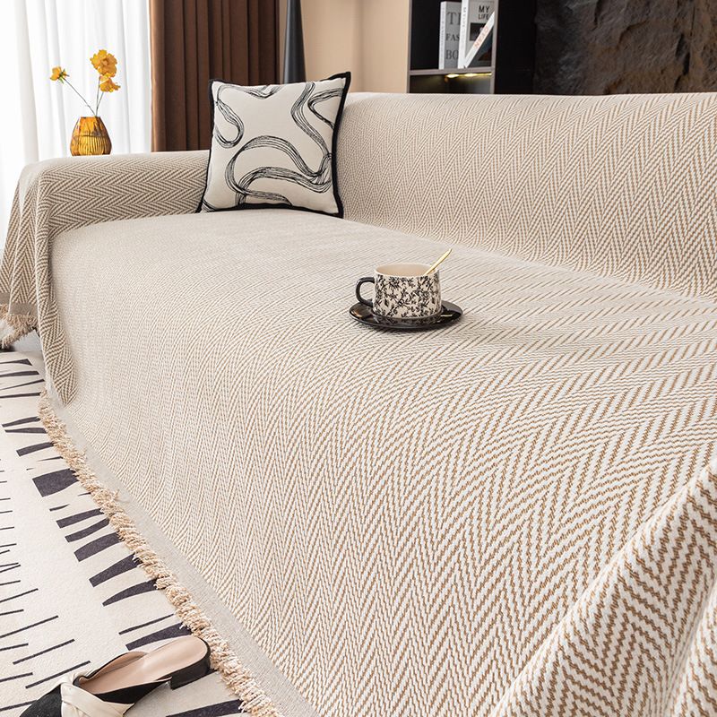 Copridivano in morbida ciniglia con motivo a righe – Design moderno e minimalista, antiscivolo ed elasticizzato per divano a 3 posti, diverse misure e colori_voghion.com