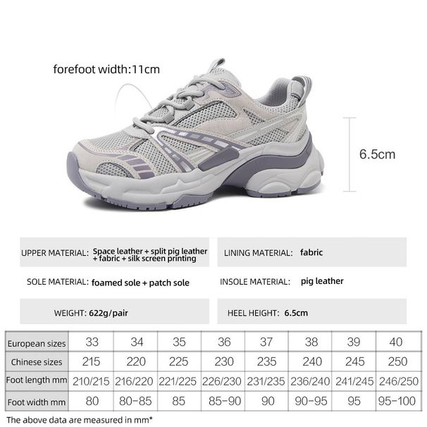 Cameido Pantofi ușori, cu talpă groasă, pentru femei. În primăvara lui 2025, aceștia sunt pantofi sport casual, cu panouri din plasă,_voghion.com