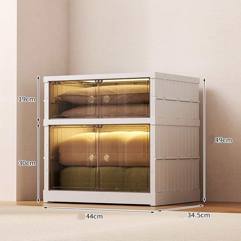 Kostenlose Installation Lagerschrank Haushaltstasche Kleidung Aufbewahrungsbox Kinder Baby Kleiderschrank Snacks Spielzeug Kunststoff Lagerschrank_voghion.com