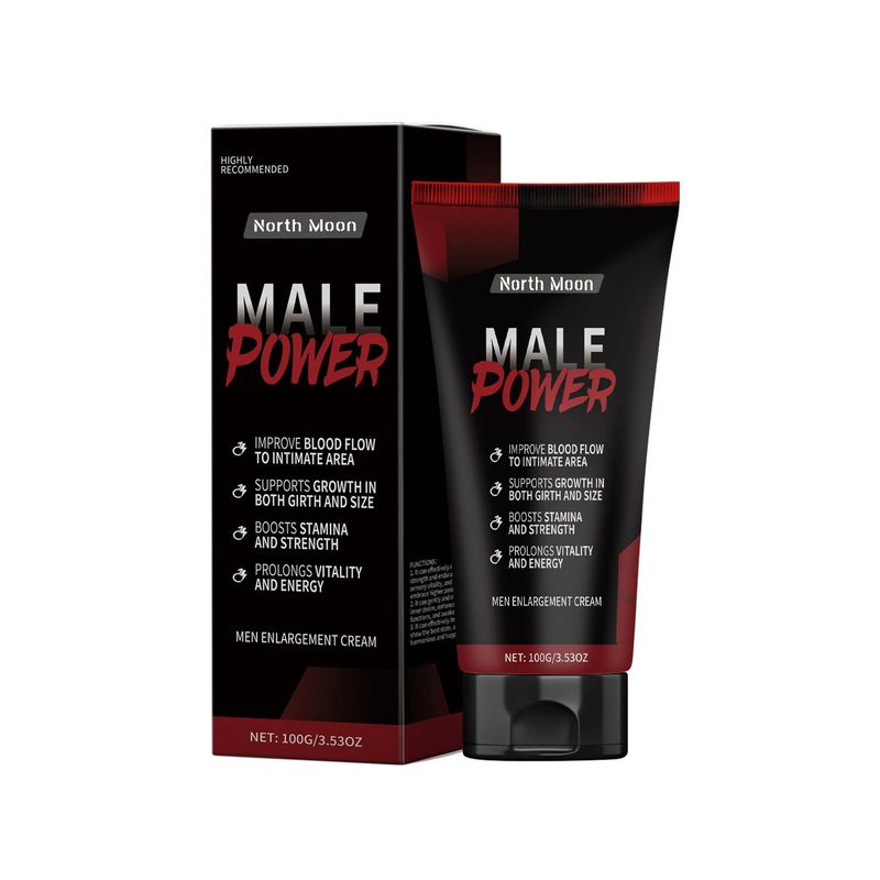 North Moon Men's Nourishing Massage Balm - Male Power - Feuchtigkeitsspendende Körperpflegecreme zur Muskelentspannung und Hautbefeuchtung_voghion.com