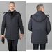 Abbigliamento da uomo per uomini di mezza età e anziani, giacca invernale con cappuccio, spessa, di media lunghezza, taglia grande, casual, da uomo, per papà di mezza età_voghion.com