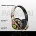 Cuffie over-ear Bluetooth 5.1 wireless in stile graffiti con scheda TF/radio FM e modalità AUX – 8 ore di riproduzione, ABS leggero (vari colori)_voghion.com