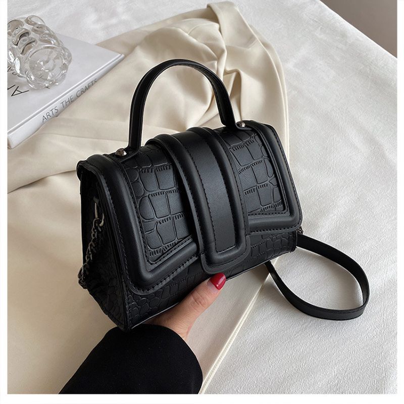 Cross-border Wholesale 2023 New Fashion Trend Handbag Texture Stone Pattern armpit commuter bag diagonal large bag_voghion.com