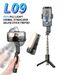 Handheld Gimbal Stabilizer Stick L09 Bluetooth Mobile Phone Holder Adjustable Fill Light Selfie Stand For IPhone/Xiaomi_voghion.com