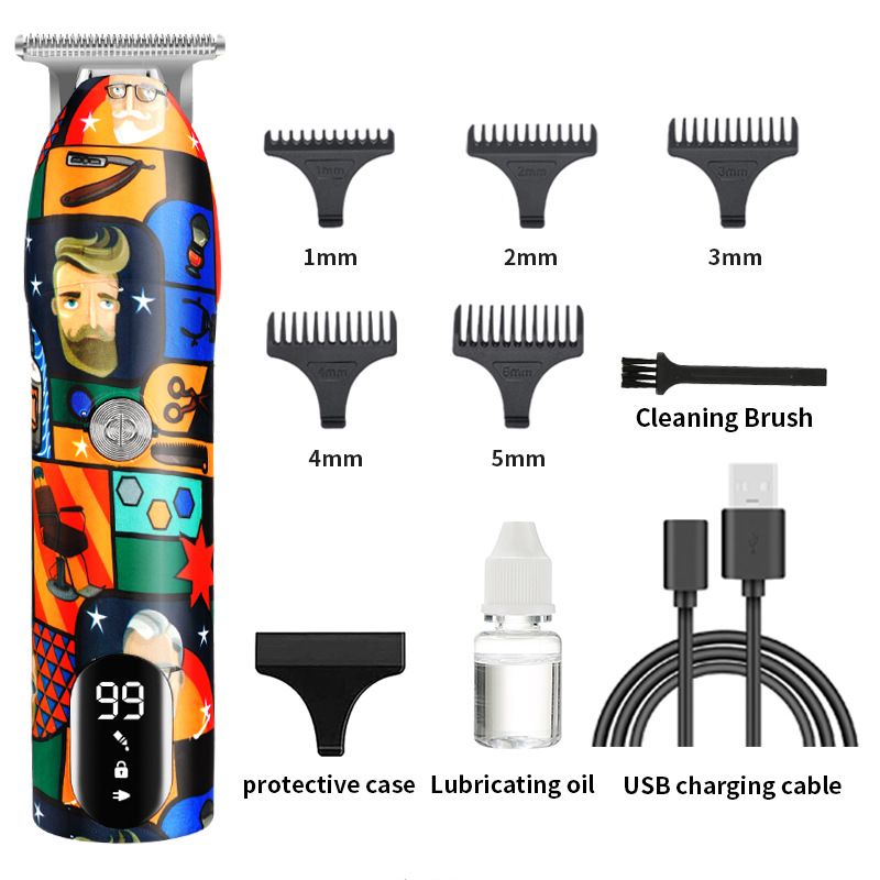 Graffiti push white hair clipper home oil head electric clipper electric hair clipper electric clipper razor_voghion.com