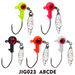 Soft Bait Weighted Lead Head With Swivel Spinner Anti-Hooking Lure 1.4g 1.6g 3g JIG Hook_voghion.com