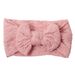 European and American Autumn Winter new children's hair accessories nylon jacquard bow baby headband baby fontanelle wide hair band_voghion.com