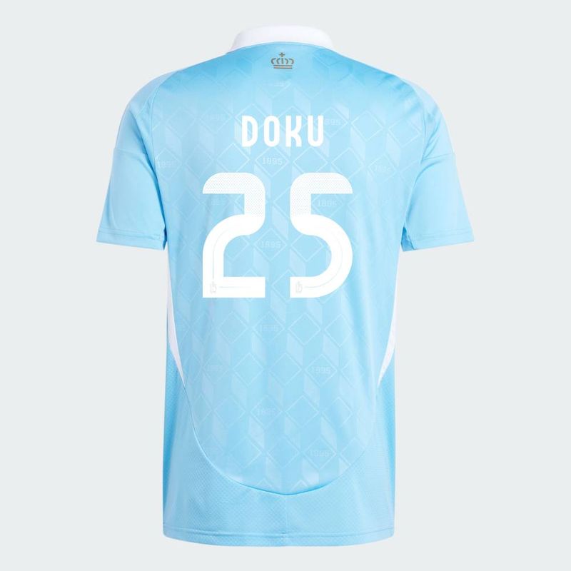 2024 Adult Mens DOKU 25# National team Away Football Shirt Soccer Jersey - All size_voghion.com