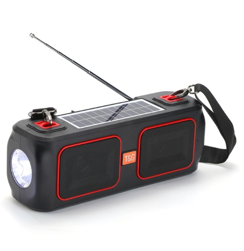Bluetooth-luidspreker TG636 Draadloze zonne-zaklamp Externe antenne Radioluidspreker_voghion.com