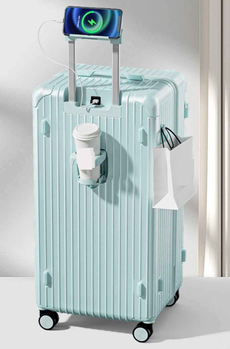 Malas e bolsas de viagem Mala de 28 polegadas, mala de carrinho de grande capacidade, espessada e resistente a quedas, caixa de senha universal silenciosa de 30 polegadas para_voghion.com