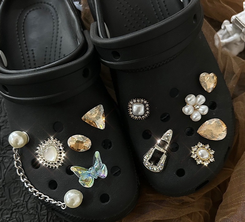 Accessory Light Color Butterfly DIY Shoe Buckle Shoe Flower Pearl_voghion.com