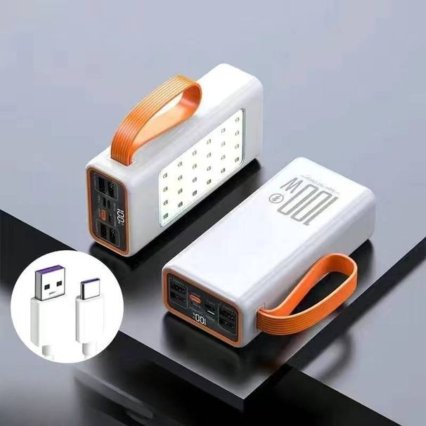 100W Super Fast Charging Power Bank - 50000mAh Massive Capacity For Outdoor Camping & Travel_voghion.com