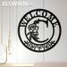 Personalized Metal Name Sign, Welcome Sign Wall Art, Split Letter Emblem Wall Art, Door Welcome Plaque, Suitable For Indoor And Outdoor Decoration_voghion.com