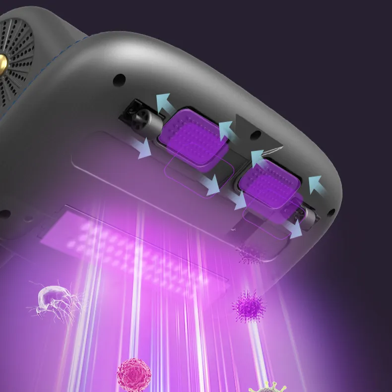 Petit aspirateur à main sans fil, Instrument d'élimination de l'acarite, stérilisateur à ultraviolets pour lit domestique, artefact d'élimination des acariens_voghion.com