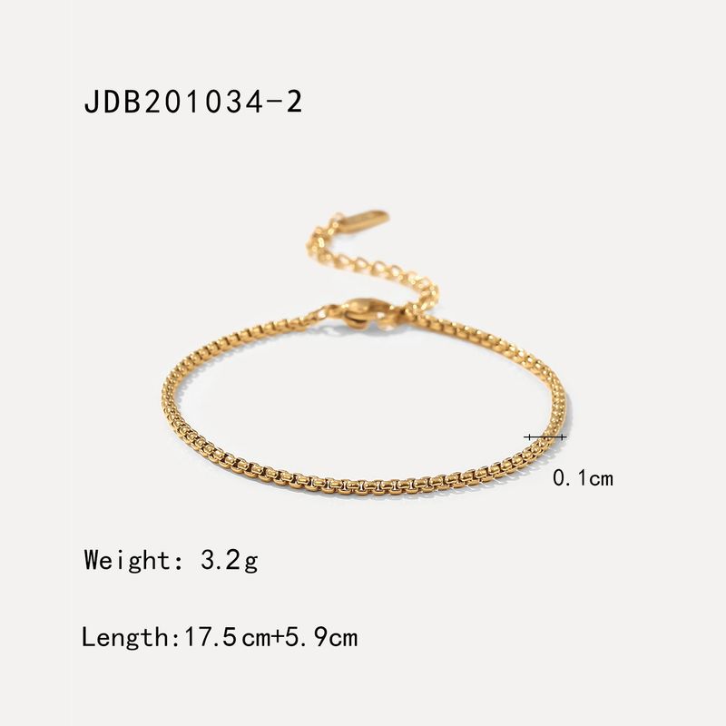 Stainless Cuban Vacuum Electroplated INS Style Light Luxury Versatile Titanium Steel Bracelet Jewelry for Women_voghion.com