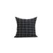 Checkered Throw Pillow Cover, Polyester Decorative Cushion Case With Tassels, Modern Minimalist Black & White Pattern, 6 Color Options_voghion.com