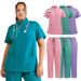 Zahnklinikuniformen für Männer und Frauen, Krankenschwesteruniformen, Handwaschkleidung, OP-Kleidung, Isolationskleidung, kurzärmelige Hosenanzüge_voghion.com