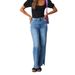 jeans divisi donna vita alta moda jeans dritti elasticizzati divisi_voghion.com