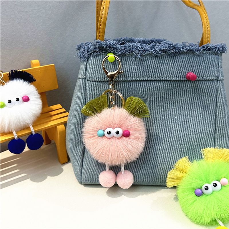 Bag Charm Celebrity Cute Cartoon Doll Keychain Ugly Cute Plush Doll Bag Pendant Car Key Chain Ornaments_voghion.com