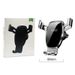 360° Auto Car Phone Mount, Gravity-Activated Vent Clip Holder, Universal Anti-Slip Dashboard Stand With Mirror/Matte Finish (Black/Silver)_voghion.com