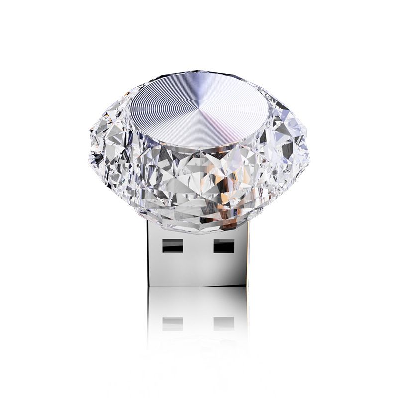 Auto LED Colore Gradiente Lampeggiante Auto USB Abbagliante Notte Decorazione Interni Atmosfera Luce_voghion.com