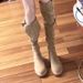 Two in one long women's style thick soled high leg, side zipper western boots, 2024 autumn new item, small boots_voghion.com