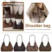 Women Suede Shoulder Leopard Print Hobo Zipper Closure Trendy Retro Handbag Work Shopping Bag_voghion.com