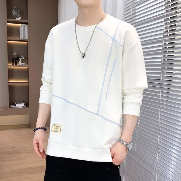 Men’s Oversized Drop Shoulder Sweatshirt – Minimalist Crewneck Pullover (M-5XL, Wrinkle-Resistant Cotton Blend)_voghion.com