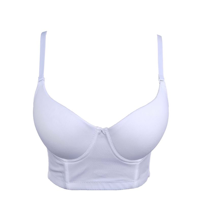 Women's elastic mesh underwear wear shapewear yoga dance corset with breast pad Kaka-mei back halter vest_voghion.com