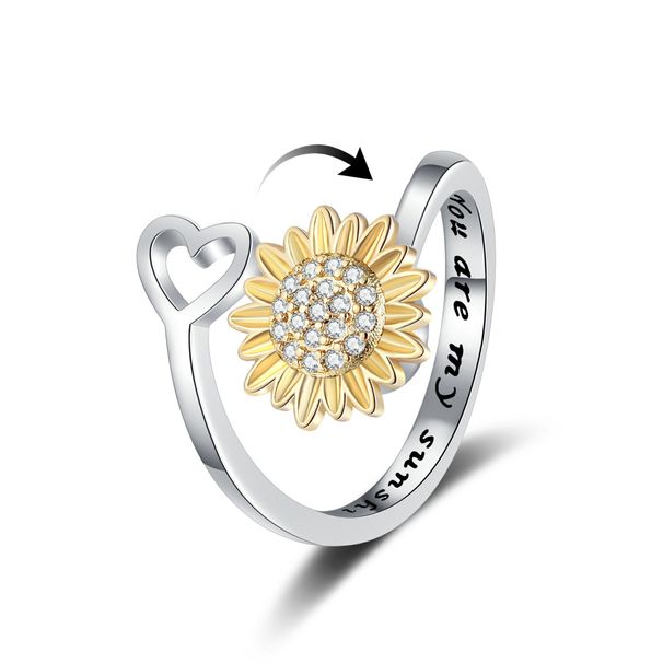 Rotatable Ring Women's Niche Design Fashion Personalized Rotating Ring_voghion.com