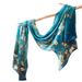Mulberry Silk, Silk Scarf, Women's Spring/Summer 2024 Versatile Ink and Bamboo Printed Long Shave, Sun Protection Shawl,_voghion.com