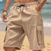 Herrenbekleidung Sommer Lose Lässige Multi Pocket Arbeitskleidung Squat Sport Casual 5 Punkt Shorts_voghion.com