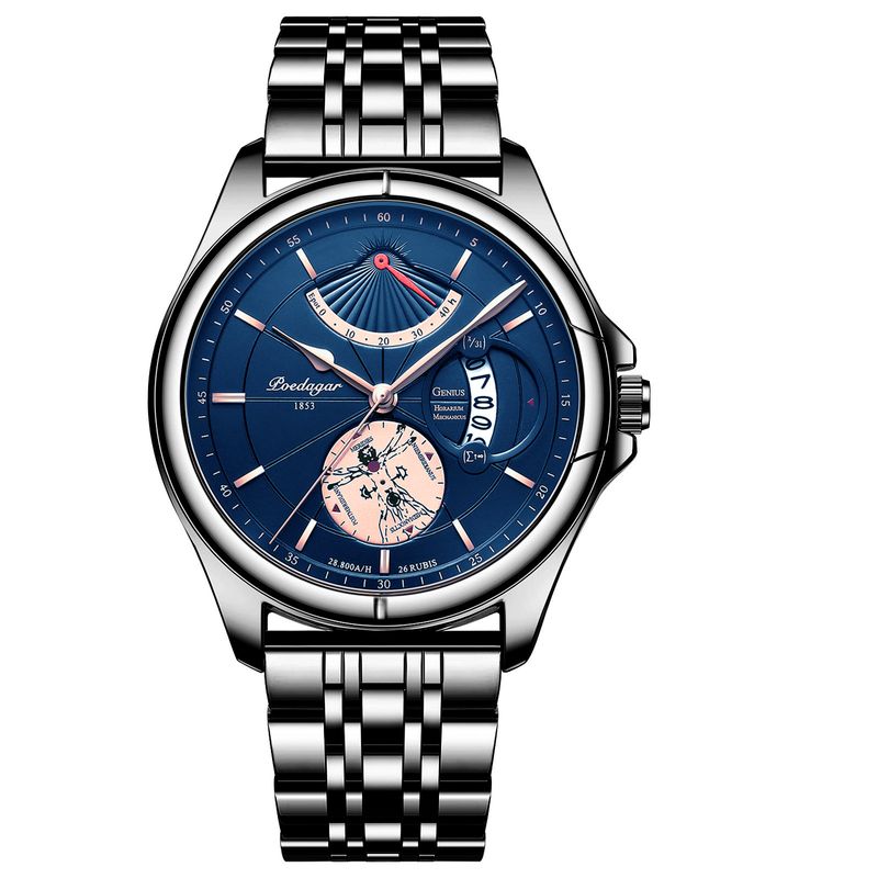 Orologio al quarzo ultrasottile versione coreana da uomo impermeabile di marca svizzera Stile business versatile per tutti i giorni_voghion.com