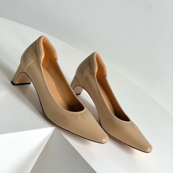 Scarpe singole da lavoro comode e anti-sfregamento in pelle di pecora francese da donna, primavera 2025, eleganti e morbide_voghion.com