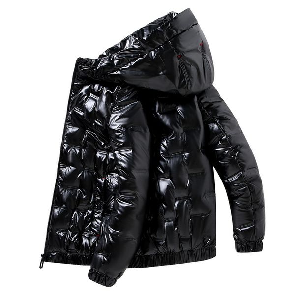 Men's Short-Length Winter Coat Thickened Men's Winter Jacket Men's Jacket Shiny Finish Japanese & Korean Style Winter Wear_voghion.com