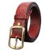 Men's Genuine Leather With Pin Buckle, Top Layer Cowhide, Crocodile Pattern, Casual Korean Style Business Belt_voghion.com