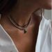 Boho Heart-Shaped Beaded Necklace For Women Choker Y2k Bead Clavicle Chain Jewellery Glass Multilayer Multiayer Charm Gifts_voghion.com