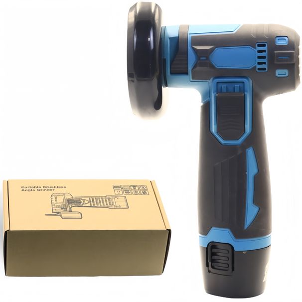 12V Lithium-Ion Cordless Angle Grinder – Compact Brush Motor Tool For Grinding, Cutting & Polishing (3-Month Warranty On Stator & Rotor)_voghion.com