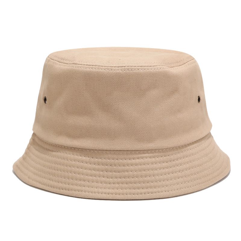 Nuovo semplice cappello da pescatore in tinta unita estivo versatile cappello da sole letterario piccolo cappello fresco da studente_voghion.com