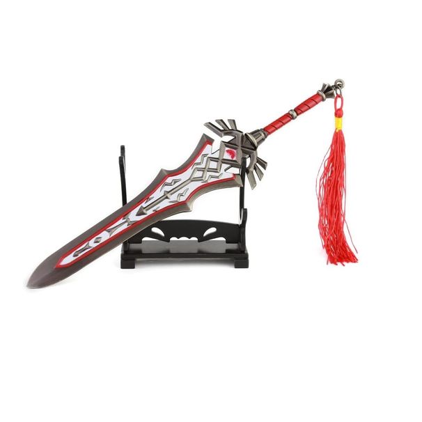 Link Broń Miecz Sztylet Tarcza Figurka Gra Kolekcja Biurko Dekoracja Pokoju Plecak Wisiorek Prezent (Link Gwardia Królewska Claymore)_voghion.com