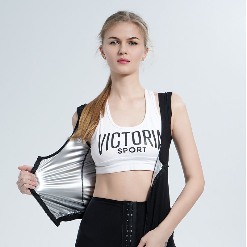Sports Clothing Sweat Blocking Zipper Vest For Women Sweat Blocking Clothes For Women Sweat Blocking And Tight Yoga Clothes_voghion.com