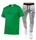 Männer Casual Trainingsanzug Summer Männer Sets Zwee-Deeleg Set 100% Kotteng T-Shirt Mark Trainingskleedung Männer Sweatshirt Sport_voghion.com