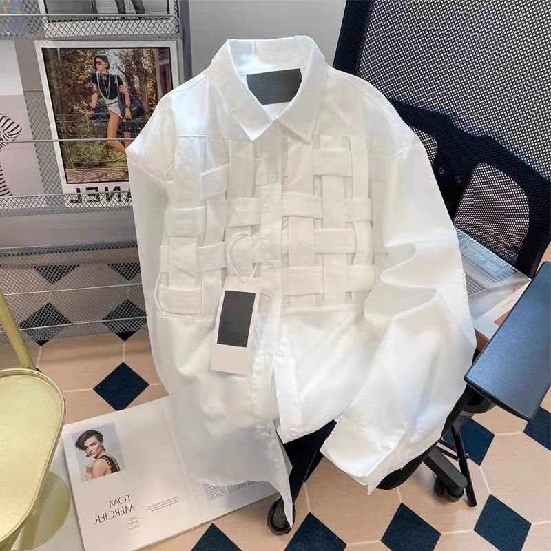 Haut à épaules rétro japonais pour femmes, nouveau printemps, simple boutonnage, tendance_voghion.com