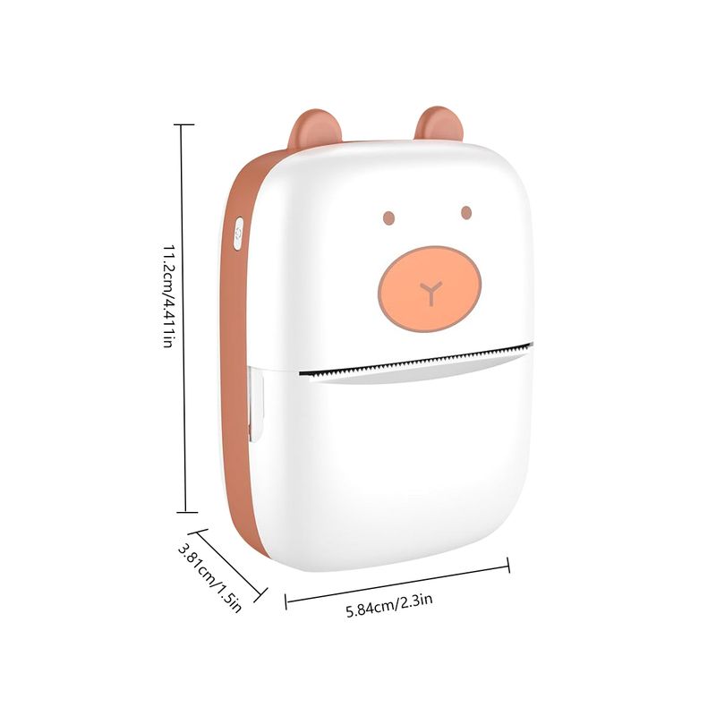 Mini-Drucker für iPhone und Android, Kabelloser Etikettendrucker, Tragbarer Mini-Thermodrucker zum Drucken von Etiketten, Kompatibel mit iOS und Android_voghion.com