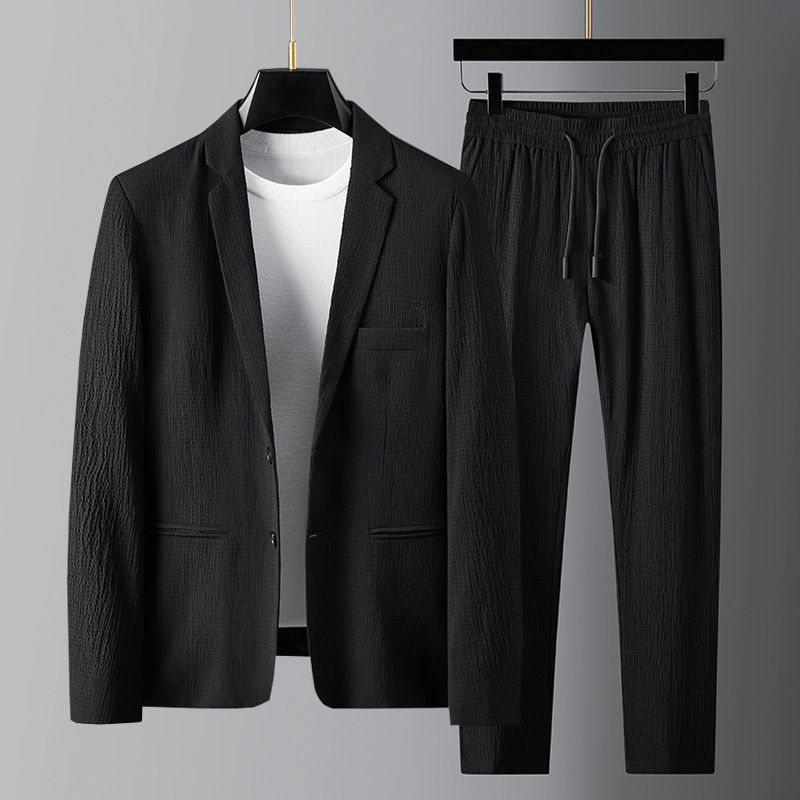 Herenkleding Linnen pakken Lente en zomer High-end Slim Jeugdmode Casual pakken_voghion.com