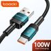 100W 6A Fast Charging Data Cable Type For Huawei Honor OnePlus Realme Xiaomi Samsung USB A To C Phone Cord_voghion.com