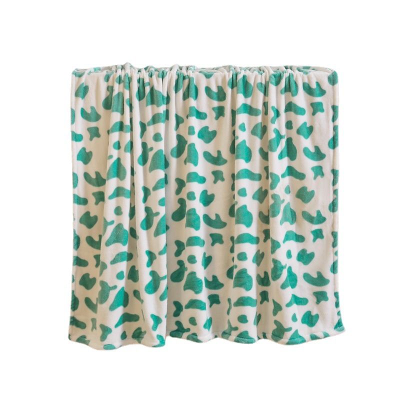 Flannel Fece Throw Blanket Leopard Print Soft Warm Perfect For Couch Bed Or Office Lightweight Yet Cozy Machine_voghion.com